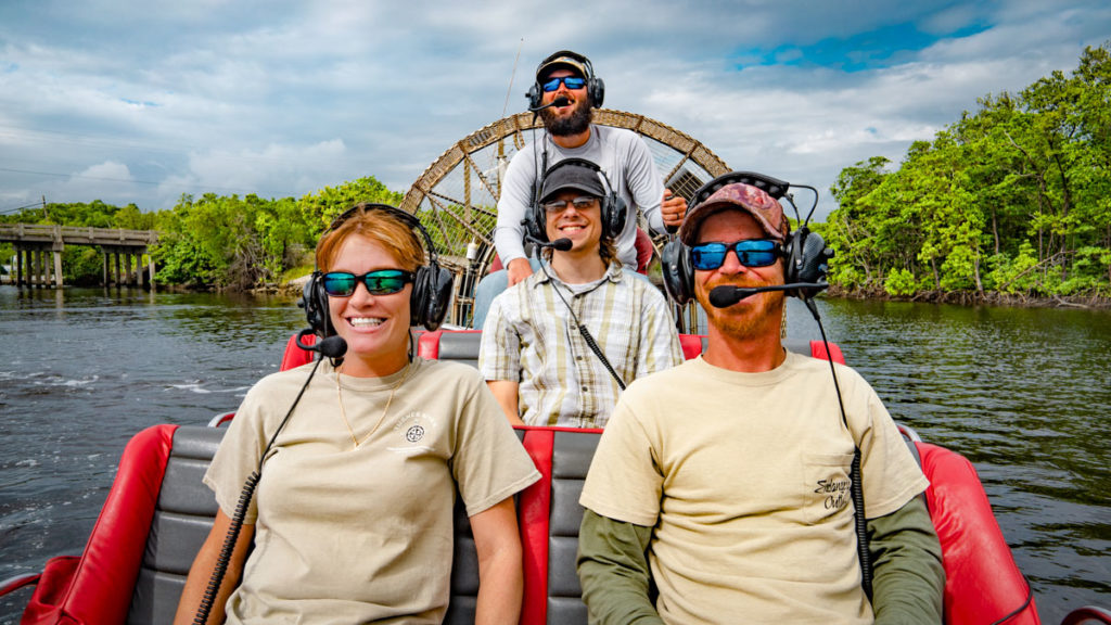 2Way Headsets on All Captain Jack's Airboat Tours Captain Jack’s